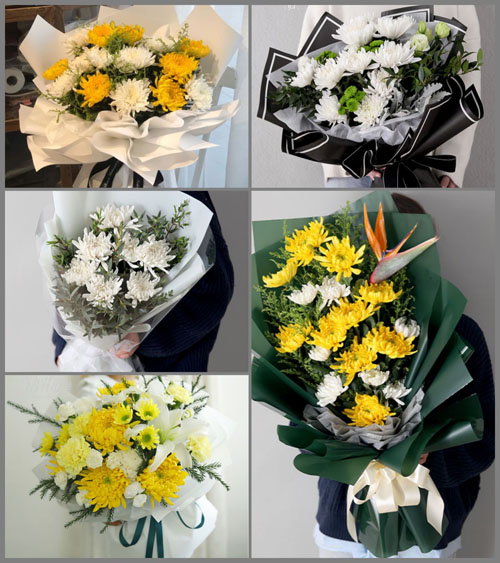 浙江省丽水青田县石溪乡白事花束代送